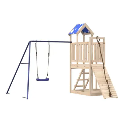 vidaXL Outdoor Playset Garden Playhouse Playground Equipment Solid Wood Pine