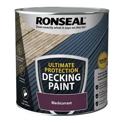 Ronseal Ultimate Protection Decking Paint Blackcurrant 2.5 litre