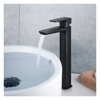 Kenson Bathroom Luxury Black Matt Basin Sink Mixer Modern Tall Tap With Waste