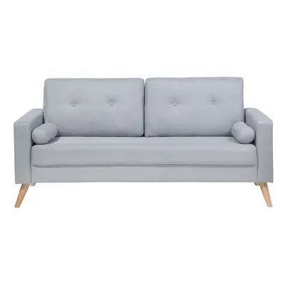 2 Seater Fabric Sofa Grey KALMAR