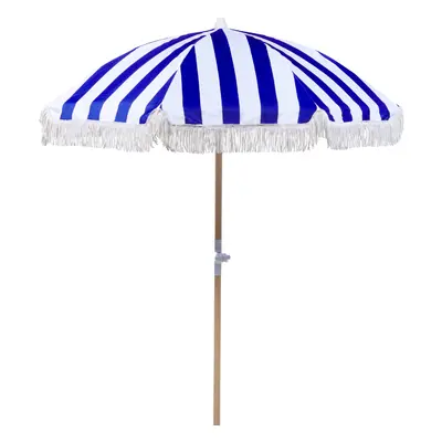 Garden Market Parasol 1.5 m Blue and White MONDELLO