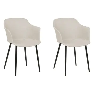 Set of Dining Chairs ELIM Light Beige