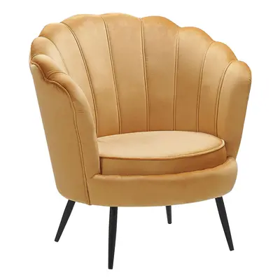 Armchair LOVIKKA Velvet Mustard