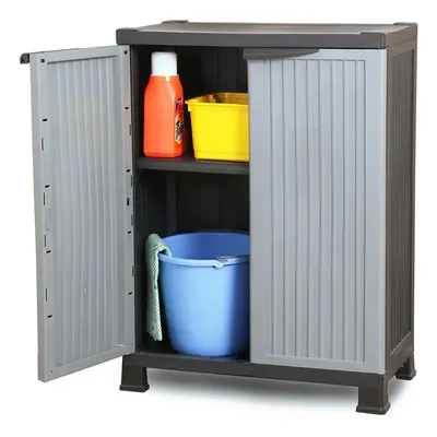 vidaXL Plastic Cabinet Home Organiser Storage Locker Rack Cabinet Cupboard