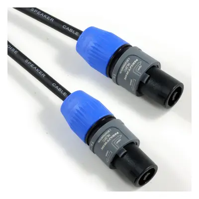 2x 10m Neutrik Pole 1.5mm Speakon Cable NL2FC to Male Plug Pro Speaker Amp