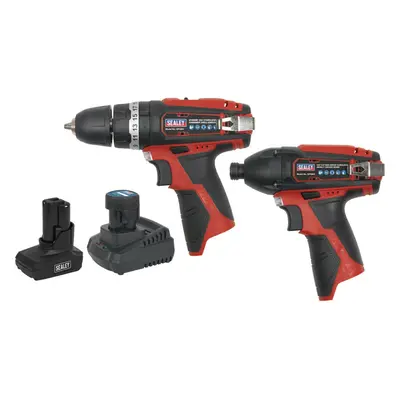 6 Piece 12V Cordless Power Tool Bundle - Batteries & Charger - Storage Bag