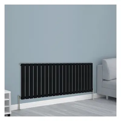 (600x1428mm Single, Black) NRG Horizontal Vertical Flat Panel Designer Radiator Central Heating 