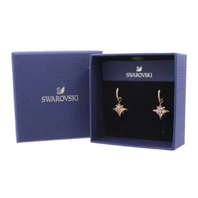 Swarovski Symbolic Star Rose Gold Hoop Earrings