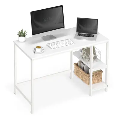 VASAGLE Computer Desk, Writing Desk with Shelves on Left or Right, Work Table for Office Living 