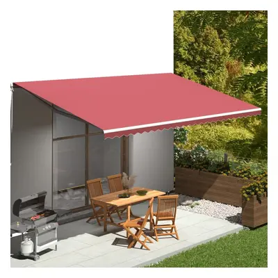 vidaXL Replacement Fabric for Awning Burgundy Red 6x3.5 m Outdoor Patio Canopy