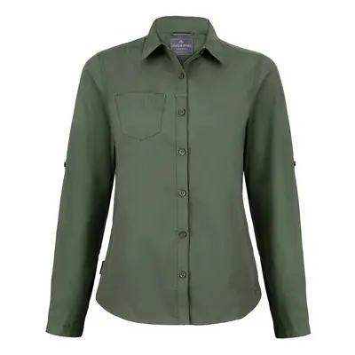 (20 UK, Cedar Green) Craghoppers Womens/Ladies Expert Kiwi Long-Sleeved Shirt