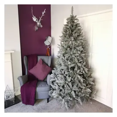 7ft (210cm) Luxury Charcoal Pine Grey Christmas Tree with 1,315 Tips