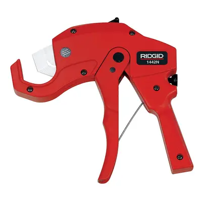 RIDGID 1442N Ratcheting Plastic Pipe Cutter with Ergonomic Grips, mm Plastic Pipe Cutter