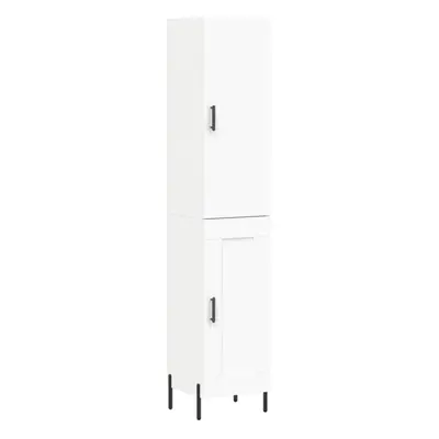 (white, wood door) vidaXL Highboard Sideboard Tall Storage Cabinet Side Cabinet Engineered Wood