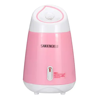 (Pink) Nano Spray Water Meter Face Steamer Beauty Instrument Household Hot Spray Steaming Humidi