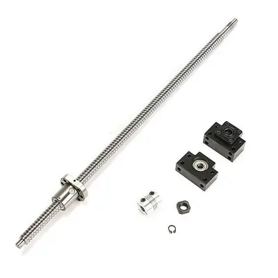 600mm SFU1605 Ball Screw with BK12 BF12 Supports and 6.35x10mm Coupler for CNC