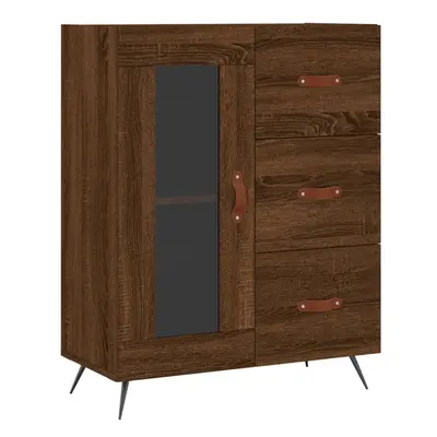 (brown oak) vidaXL Sideboard Storage Side Cabinet Cupboard Sonoma Oak Engineered Wood