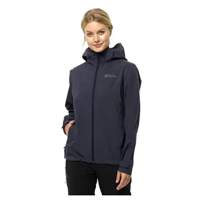 (L, Graphite) Jack Wolfskin Womens Elsberg 2.5l Waterproof Walking Hiking Hooded Jacket