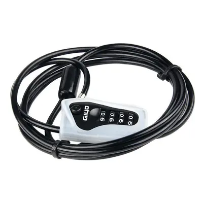 (Black) 2M Anti-theft Digits Code Bicycle Cable Lock for Motorcycle MTB Road Bike