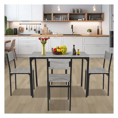 (Grey: Chairs) 3/4pcs Dining Table Set Chair Dining Table Bench