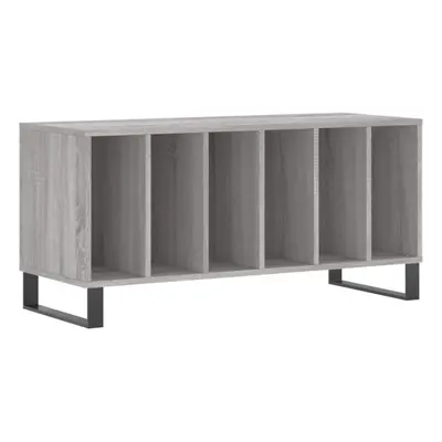 (grey sonoma) vidaXL Record Cabinet Record Storage Cabinet Sideboard White Engineered Wood