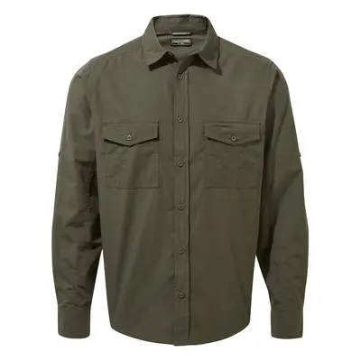 (2XL, Woodland Green) Craghoppers Mens Kiwi Long-Sleeved Shirt