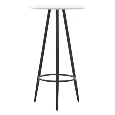 vidaXL Bar Table White 60x107.5cm MDF Bistro Table Coffee Desk Counter Stand