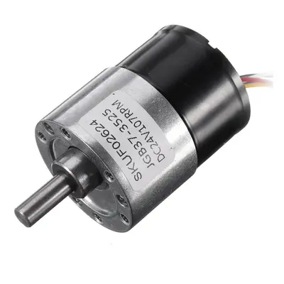 DC 24V 107rpm Brushless Motor Gear Reduction Motor 37MM Geared Motor