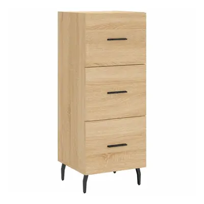 (sonoma oak) vidaXL Sideboard Storage Cabinet Cupboard Side Cabinet White Engineered Wood