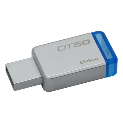 Kingston Technology DataTraveler 64GB 64GB USB 3.0 (3.1 Gen 1) USB Type-A connector Blue, Silver