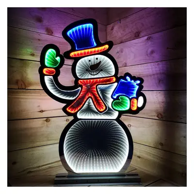 76cm LED Infinity Standing Snowman Christmas Decoration