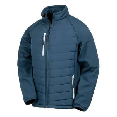 (XXL, Navy/Grey) Result Womens/Ladies Compass Soft Shell Jacket