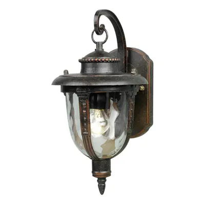 Outdoor IP44 Wall Light Weathered Bronze LED E27 100W d02503