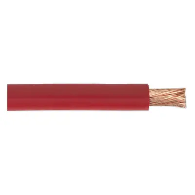 10m Automotive Starter Cable - Amp - Single Core - Copper Conductor - Red