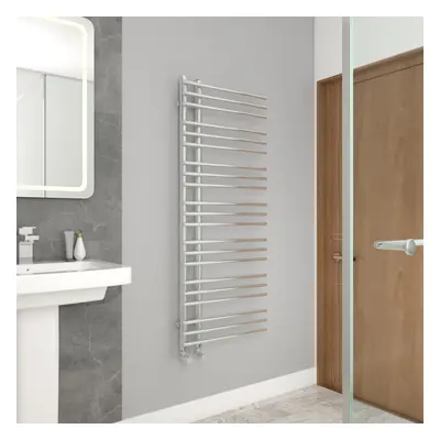 WarmeHaus 1250x500mm Designer Bathroom Heated Towel Rail Radiator Ladder Style Chrome