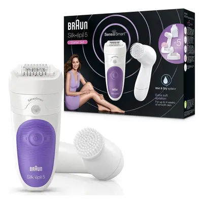 Braun Silk-Epil 5-870 Epilator SensoSmart Cordless Starter Set with Extras