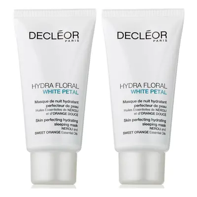 Decleor Hydra Floral White Petal Skin Perfecting Hydrating Sleeping Mask 50ml Duo Pack