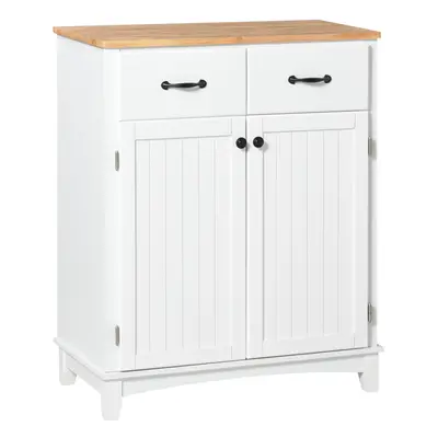 HOMCOM Simple Kitchen Cupboard Storage Cabinet w/ Drawer Living & Dining Room