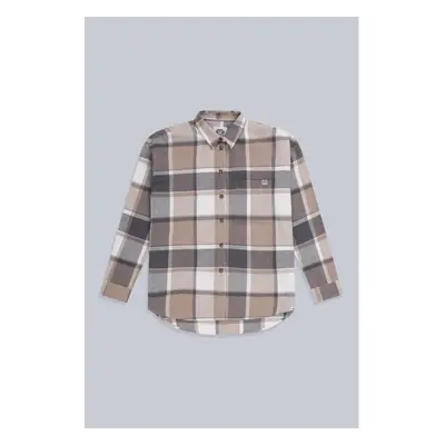 (6 UK, Light Beige) Animal Womens/Ladies Lyanna Plaid Organic Overshirt