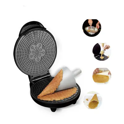 Electric Baking Pan 1200W Non-Stick Waffles Crepe Maker Crispy Egg Ice Cream Reel Machine