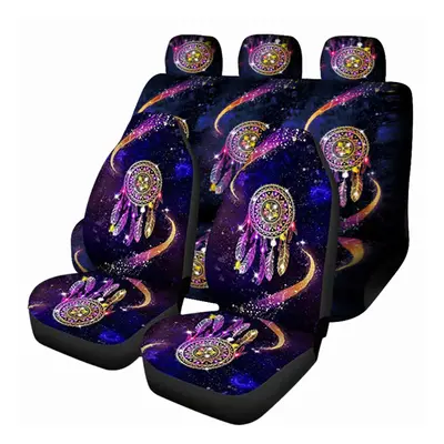 (7 Pcs) 1/7 PCS Universal Car Seat Covers Fantasy Design Front Seat Full Covers