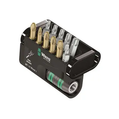 Wera Bit-Check Wood Torsion Set of PZ PH TX