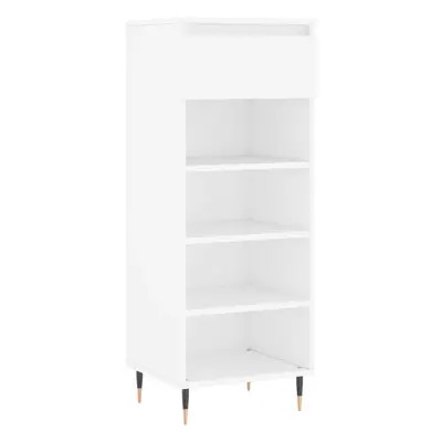 (white) vidaXL Shoe Cabinet Shoe Cupboard Shoe Storage Rack Shelf Engineered Wood