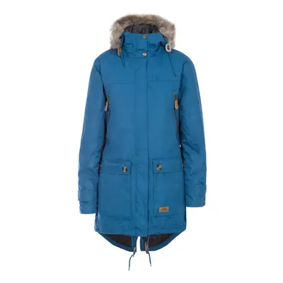 (6, Indigo) Trespass Womens Parka Jacket Waterproof Clea