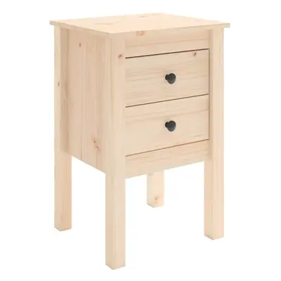 (brown, 1) vidaXL 1/2x Solid Wood Pine Bedside Cabinet Side Table Furniture Multi Colours