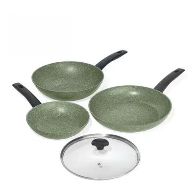 Prestige Eco Frying Pans Non Stick Induction Piece Cookware Set - 20/24/28 cm