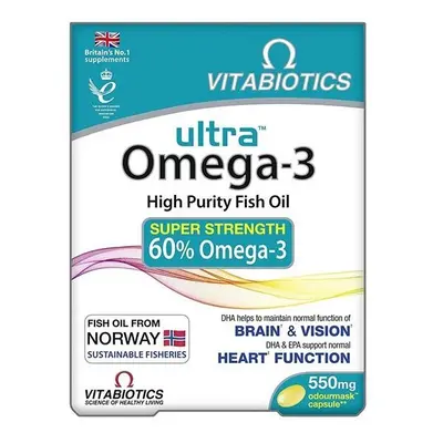 Vitabiotics Ultra Omega Essential Omega-3 Nutrition Capsules 60's"