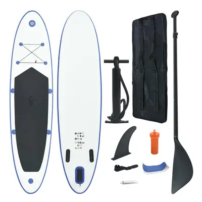 vidaXL Stand Up Paddle Board Set Inflatable 360cm Blue and White SUP board set