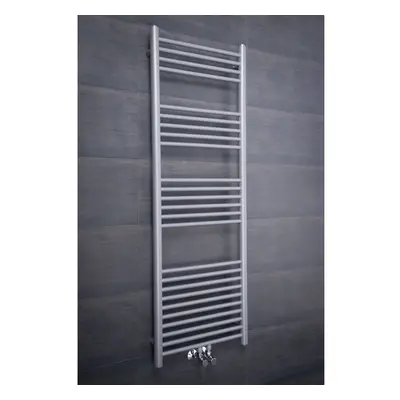 (Silver, 1450x500mm) WarmeHaus Straight Heated Towel Rail Bathroom Ladder Radiators