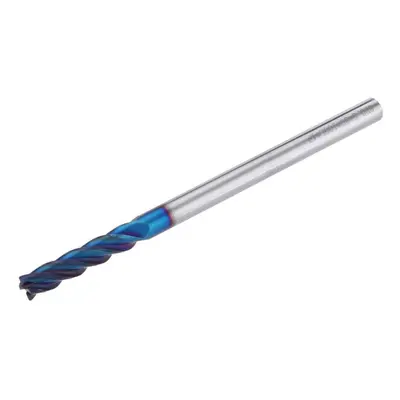 (Î¦8*R0.5*8D*75L) 4/6/8mm HRC60 Round Nose Milling Cutter Flutes NACO Blue Coated End Mill